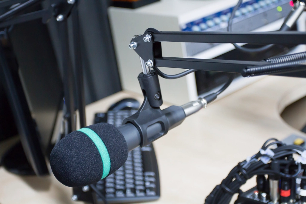 Podcast mikrofonu